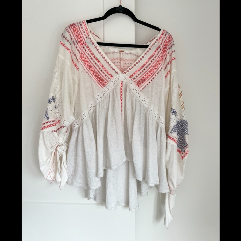 Free People Ruffle Shirt